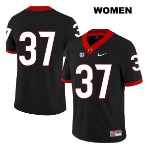 Women's Georgia Bulldogs NCAA #37 Patrick Bond Nike Stitched Black Legend Authentic No Name College Football Jersey ILN6054IZ